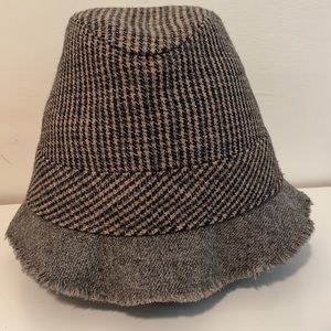 Small JCrew Plaid Wool Bucket Hat